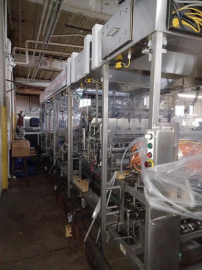 Used RA JONES Autoprod CF-840 Inline indexing filler, sealer and/or overcapper