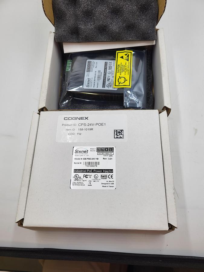 Sixnet Industrial PoE Power Injector EB-PSE-24V-1B *SEALED*