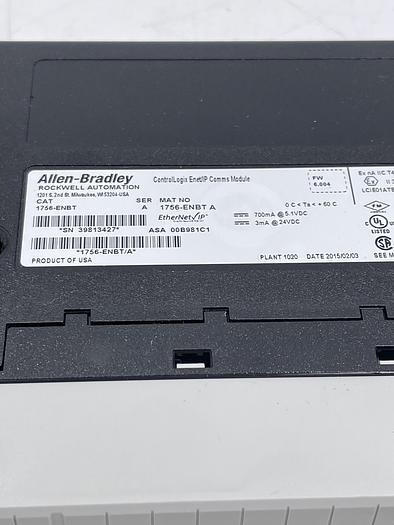 Used Allen-Bradley 1756-ENBT Ser A