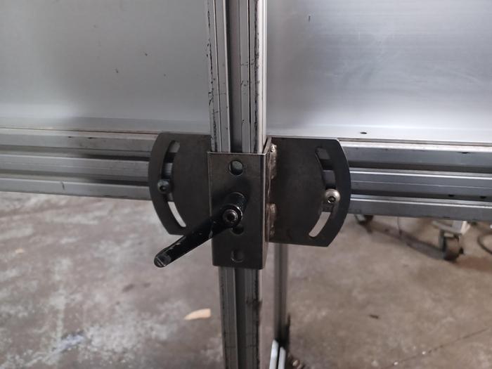 Used conveyor 16" wide 25' long 5" sides aluminum frame