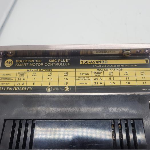 Used Allen-Bradley SMC Plus Smart Motor Controller 150-A24NBD
