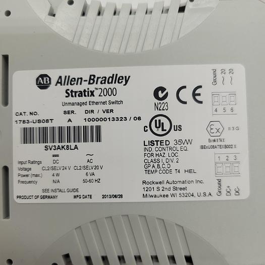 Used Allen-Bradley Stratix 2000 1783-US08T Ser.A