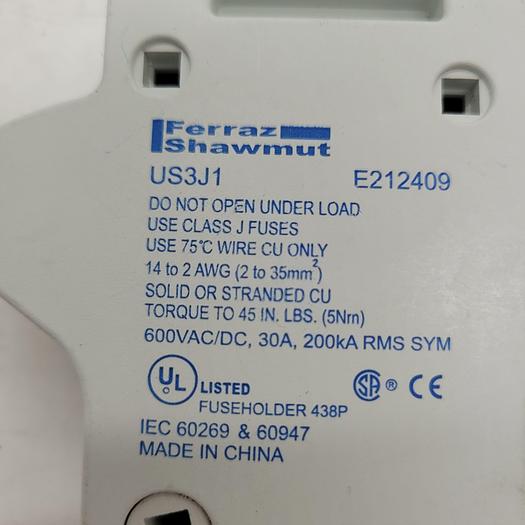 Ferraz Shawmutt US3J1 Fuse Holder