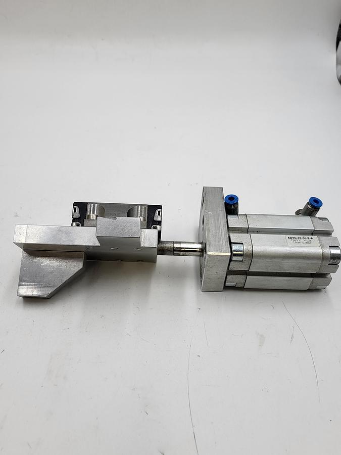 Used Festo cylinder push ADVU-25-30-P-A & specialty mounting plate