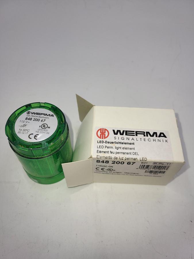 WERMA 848 200 67 LED green lights *NEW IN BOX*