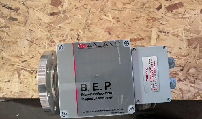 Used B.E.P. 4" flow meter stainless steel