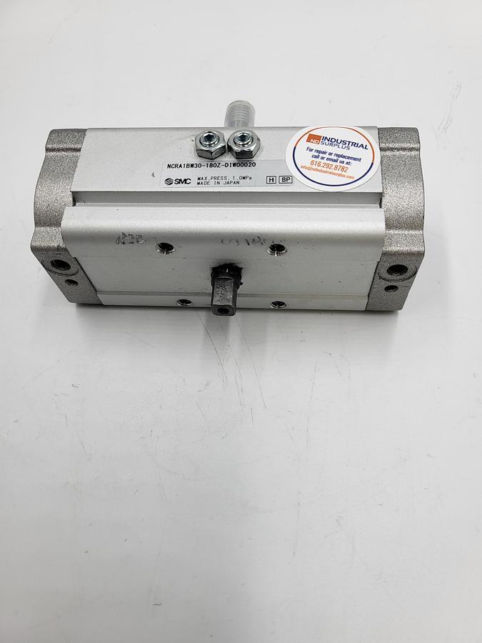Used SMC NCRA1BW30-180Z rotary actuator, rack & pinion