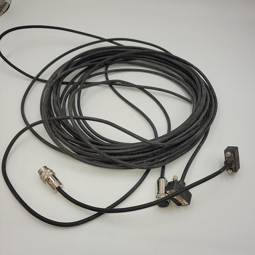 Used AWM 50' long STYLE 2919 E301195 30V VW-1 female end / male end both 15 prong AND patch cord convert female to male 15 prong