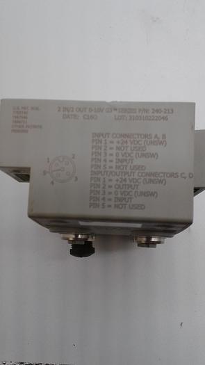 Used Aventics 2 in/2 Out 0-10V G3 Series 240-213
