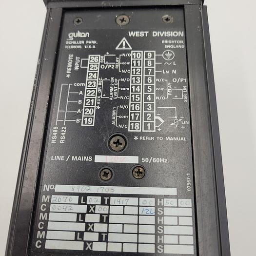 Used GULTON WEST 2070 MICROTUNE Temperature 8902 1705