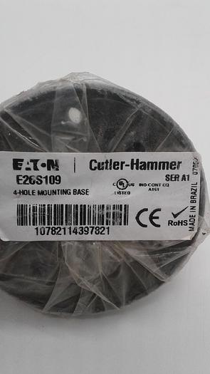 Used Eaton Cutler Hammer E26S109 4 Hole Mounting base