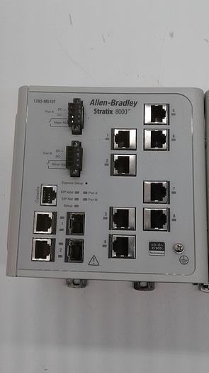 Used Allen-Bradley Stratix 8000 1783-MS10T Ethernet IP Managed Switch
