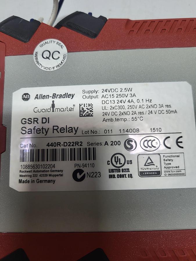 Used Allen-Bradley 440R-D22R2 Ser.A