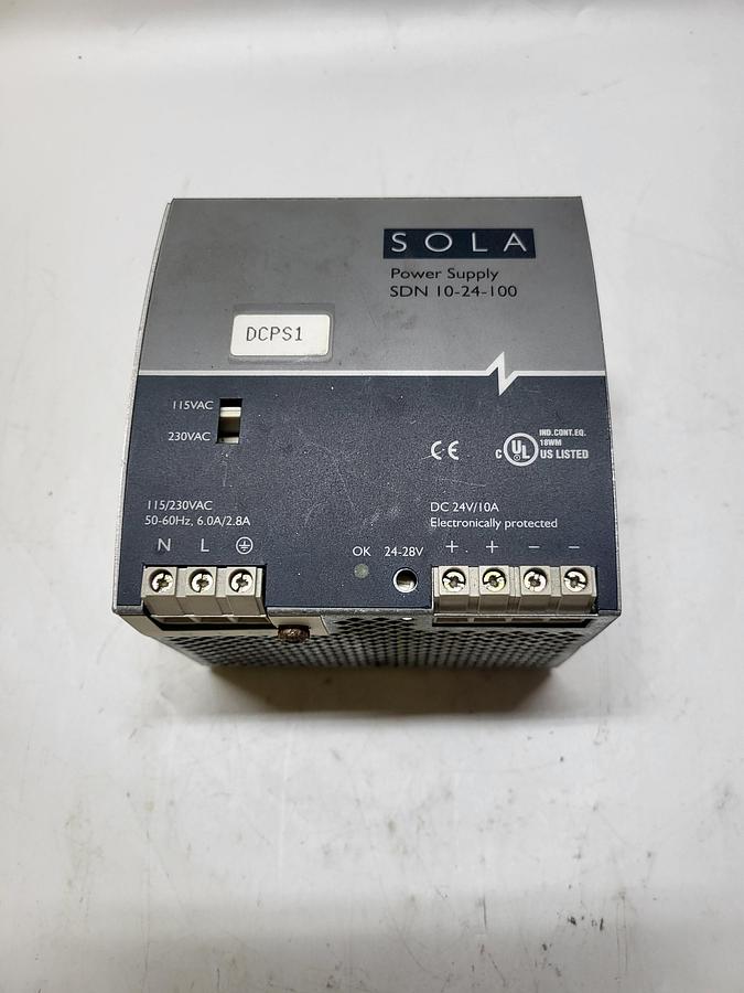 Used Sola power supply SDN 10-24-100