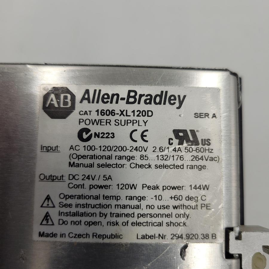 Used ALLEN BRADLEY 1606-XLE POWER SUPPLY 1606-XLE120D ser A