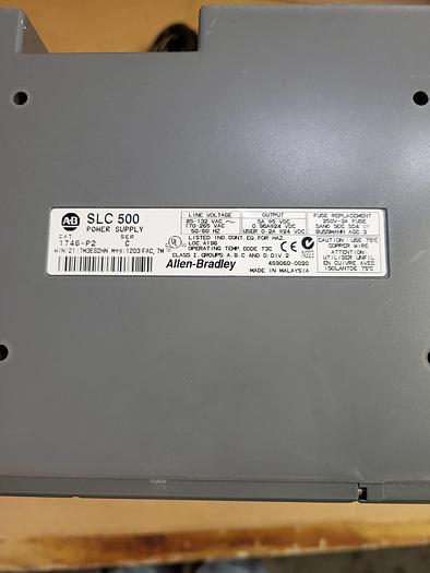 Used Allen-Bradley SLC 500 1746-P2 Ser.C 7 Card Slots