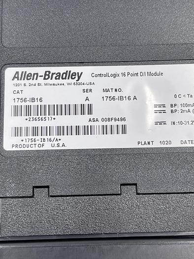 Used Allen-Bradley 1756-IB16 Ser A