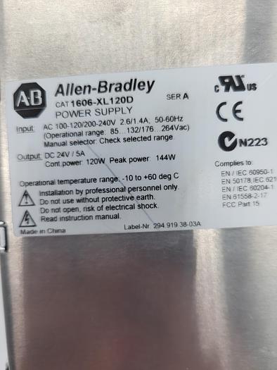 Used Allen-Bradley Power Supply 1606-XL120D Ser.A