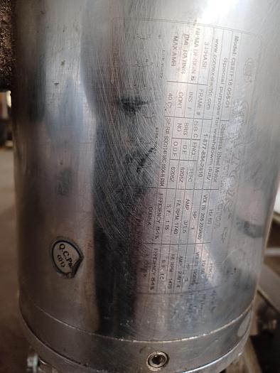 Used Stainless Steel plastic belt conveyor 18' long 36" wide 38" tall on wheels