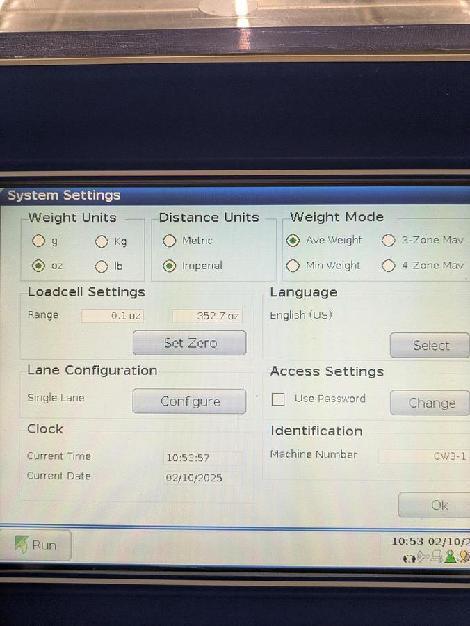 Used Loma LCW 3000 check weigher