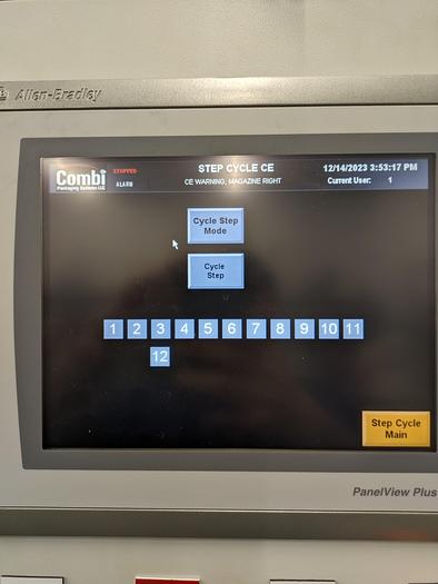 Used Combi Alphapack Case Packer and sealer (Never used) New 2019