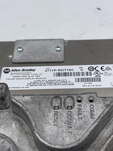 Used ALLEN-BRADLEY 2711P-T10C4D8 Ser A, 2711P-RP8D, 2711P-RDT0C