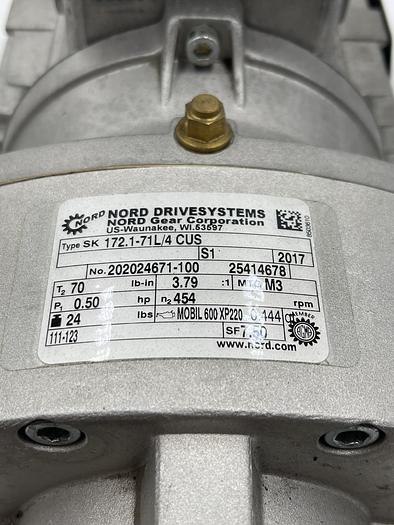 Used NORD SK 172.1-71L/4 Cus.