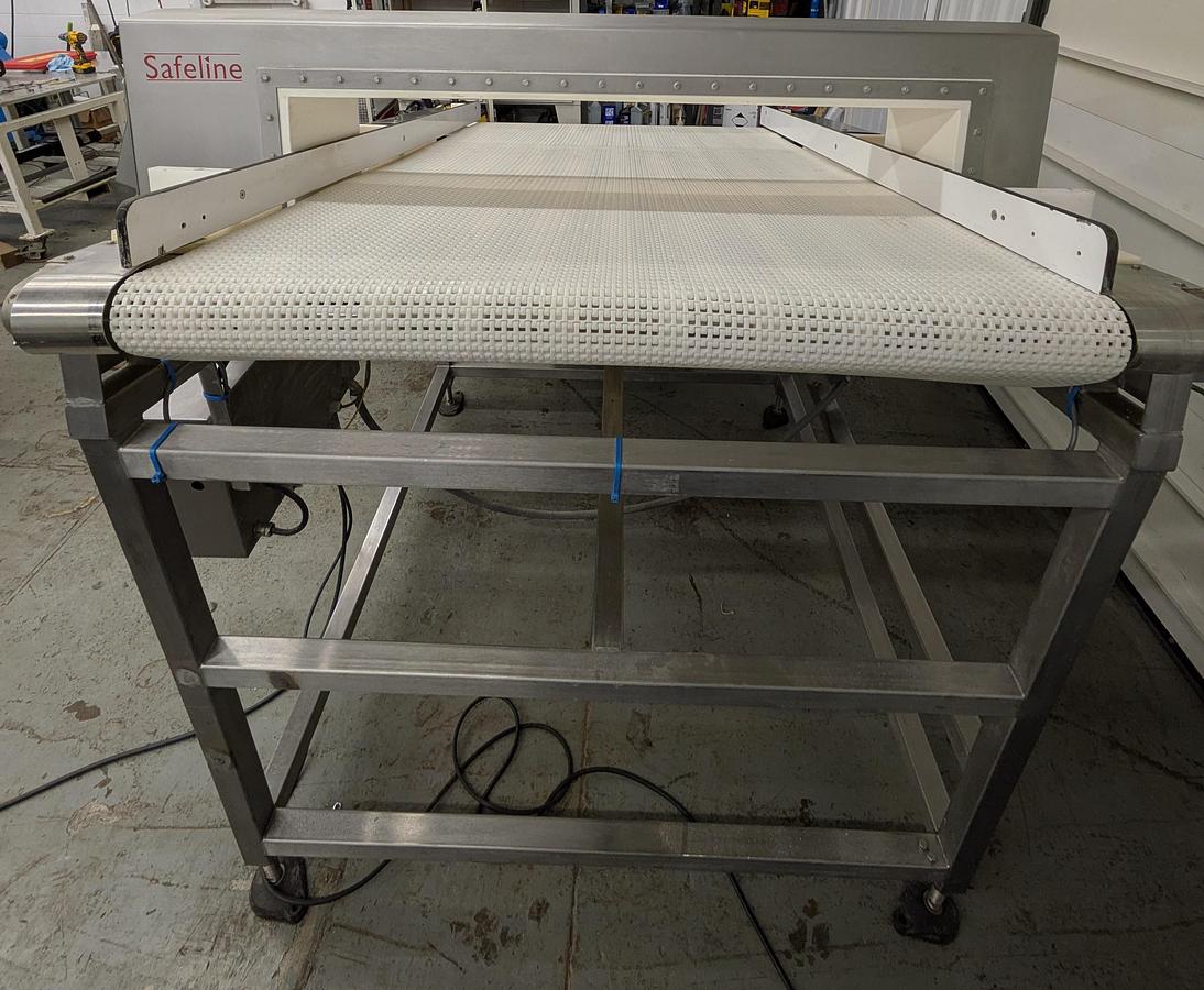 Used Safeline metal detector, stainless steel frame 