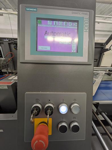 Used Kallfass Universa Servo 500 high speed automatic shrink wrap / with heat tunnel