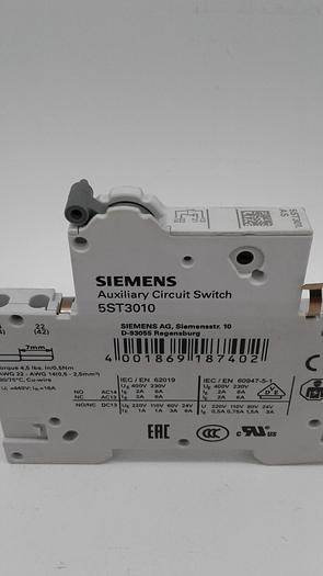 Used Siemens Auxiliary Circuit Switch 5ST3010