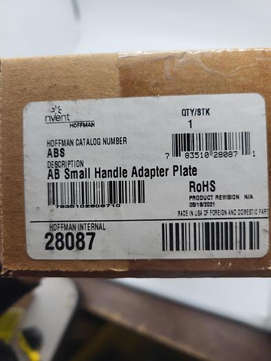 Hoffman AB Small Handle Adapter Plate 28087