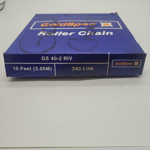 Gold Spec Roller Chain GS 40-2 RIV 240 Link
