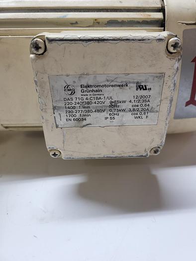 Used Elektromotorenwerk DAS 71G 4-C1BA-1/UL