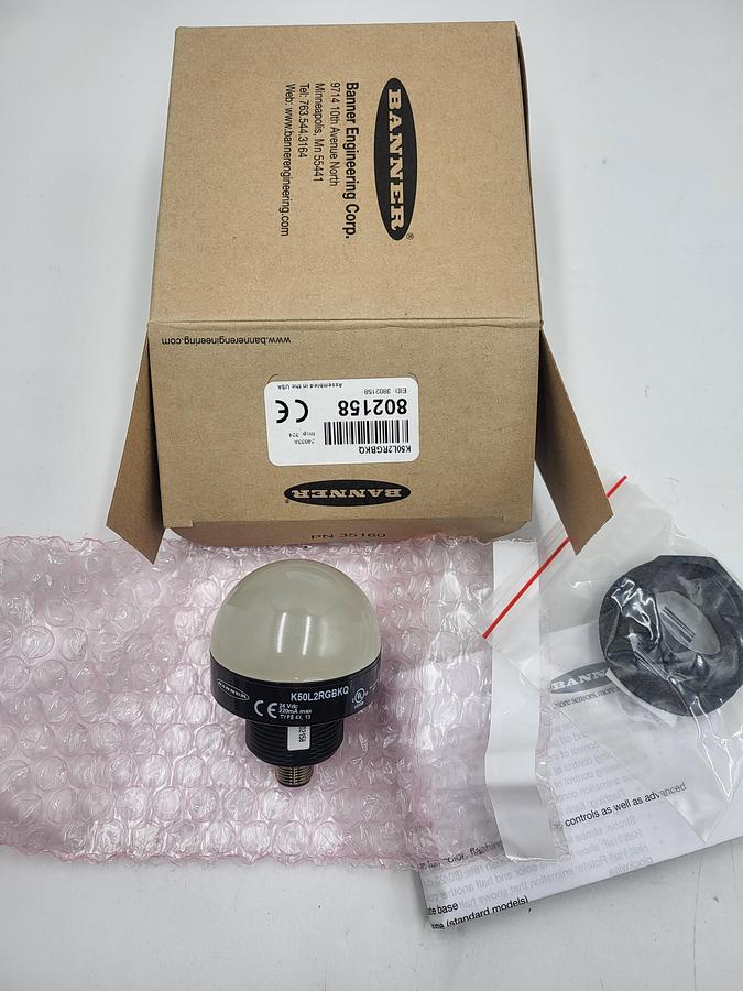 Banner K50L2RGBKQ / 802158 **NEW bulb**