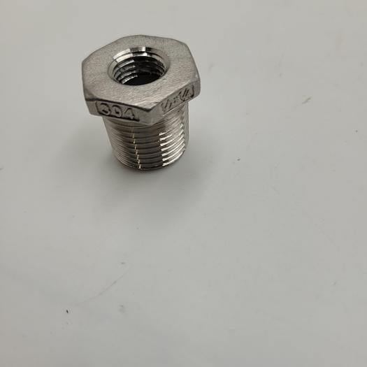 Used T304 Stainless steel 1/2" X 1/4" reducing bushing 150# *NEW*