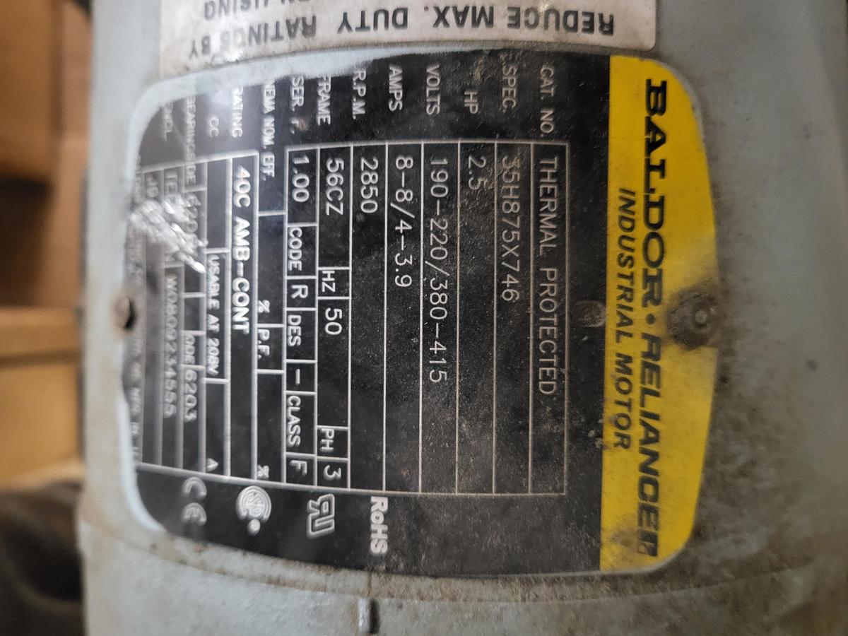 Used Baldor Relianced Thermal Protected 35H875X746 Gast IMX-R6335A-2