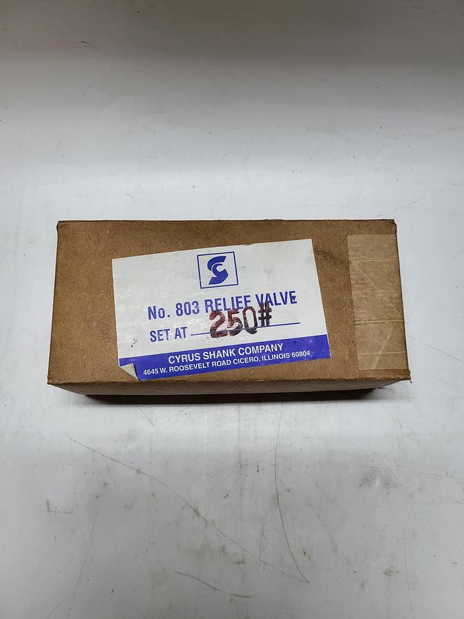 Cyrus Shank No.803 Relief Valve #250
