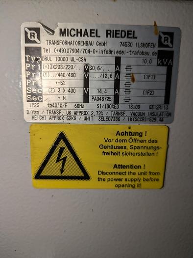 Used transformer DRVL 10000 VL-CSA