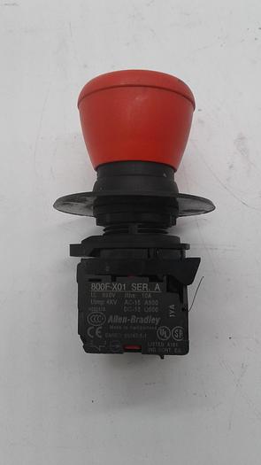Used Allen-Bradley 800F-X01 Button Control