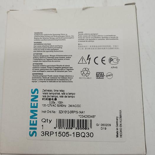 Siemens Time Relay 3RP1505-1BQ30