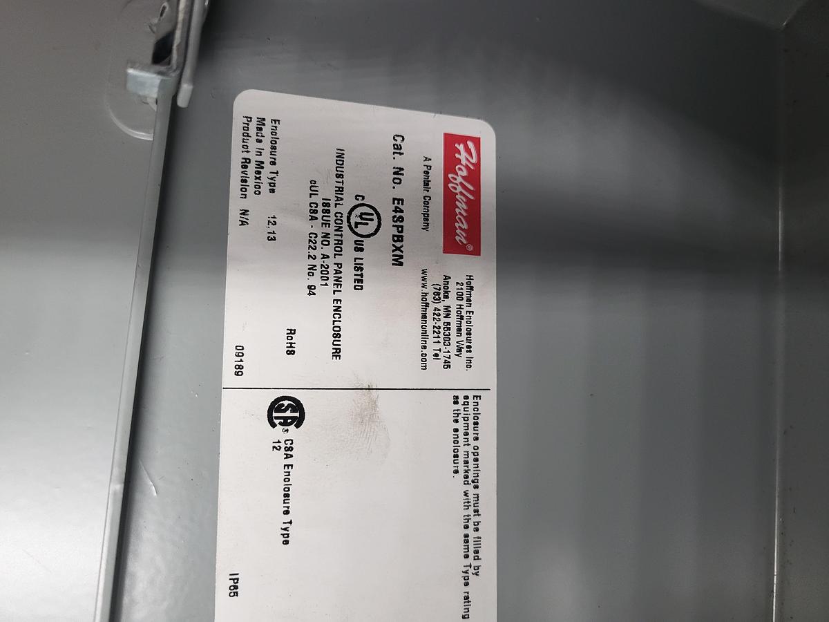 Used Hoffman E4SPBXM sealed enclosure 6" x 7" x 4-3/4"