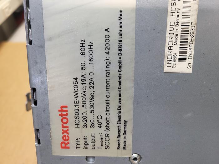 Used Rexroth HCS02.1E-W0054