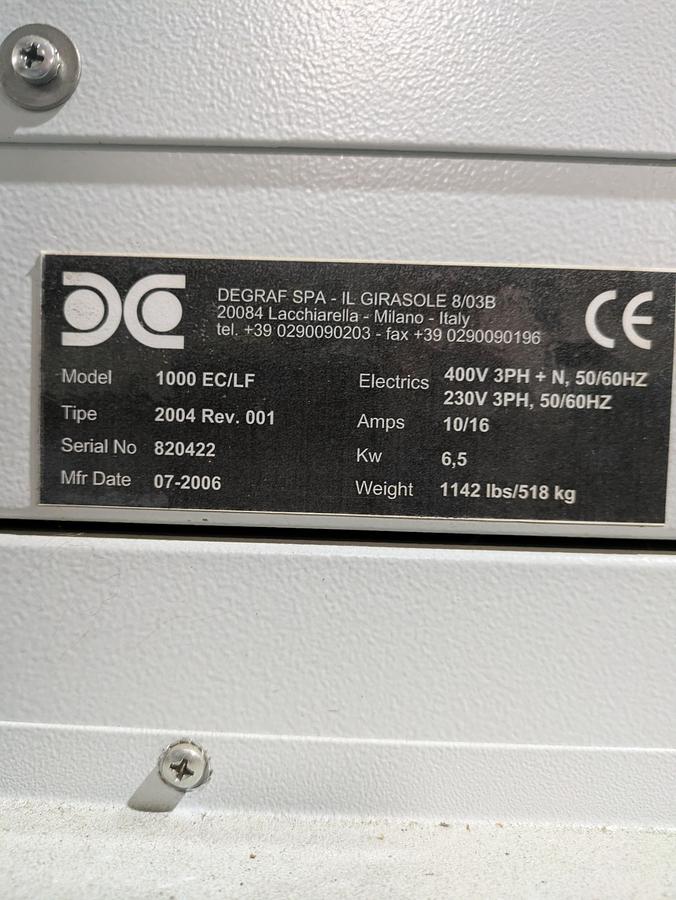 Used Dupont Cyrel Fast model 1000 EC/LF