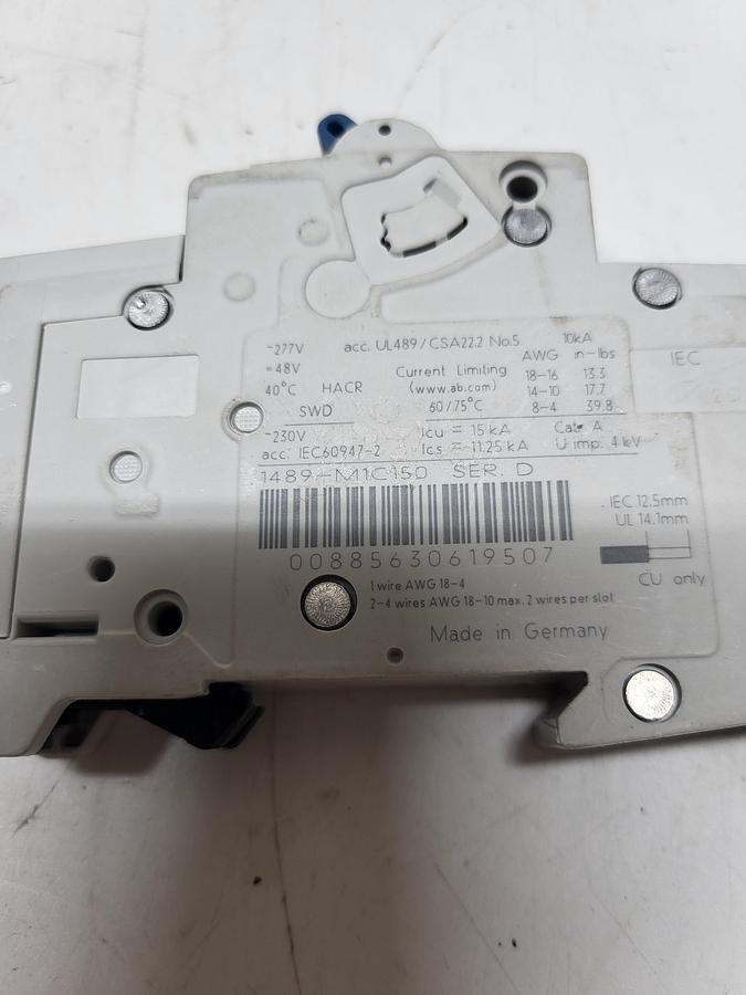 Used Allen-Bradley 1489-M1C150 Ser.D