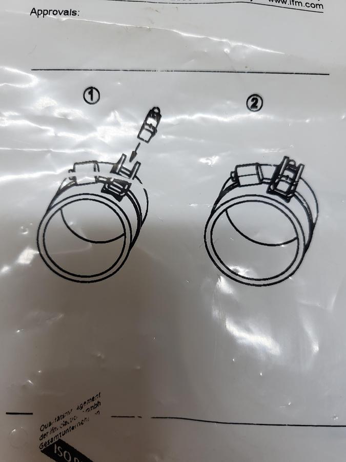 IFM E11980 Fixing Strap Clean-Line Cyl