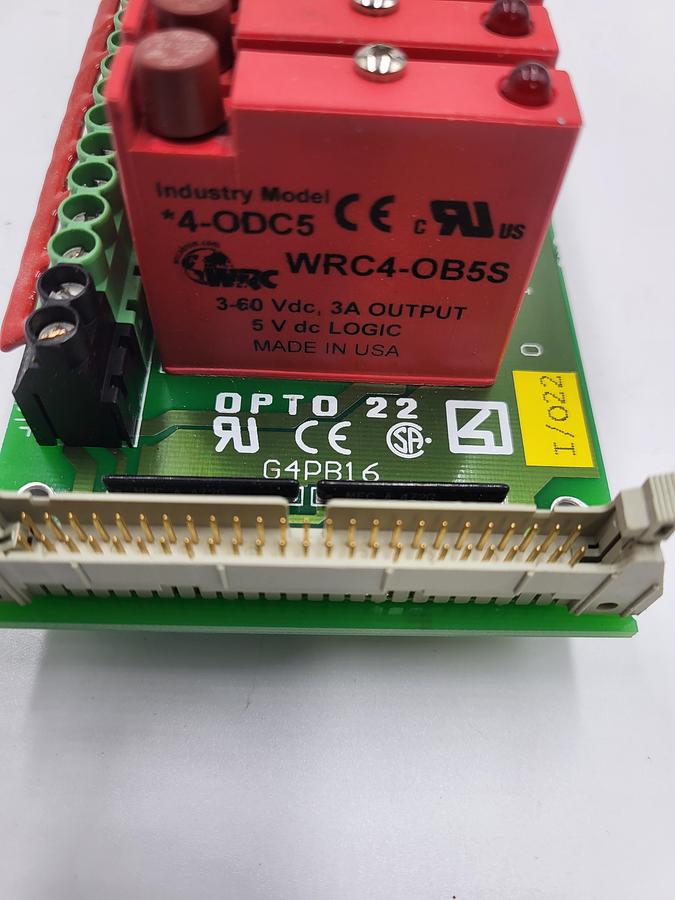 Used OPTO 22 G4PB16 module rack & 15 WRC4-OB5S Western Output Modules 4-ODC5