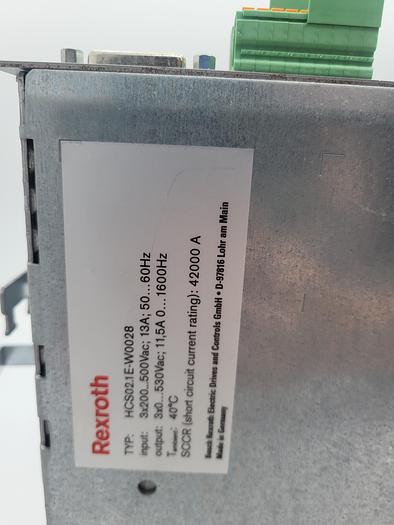 Used Rexroth IndraDrive C HCS02.1E-W0028