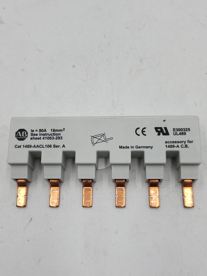 Used Allen Bradley Circuit breaker buss bar 1489-AACL106
