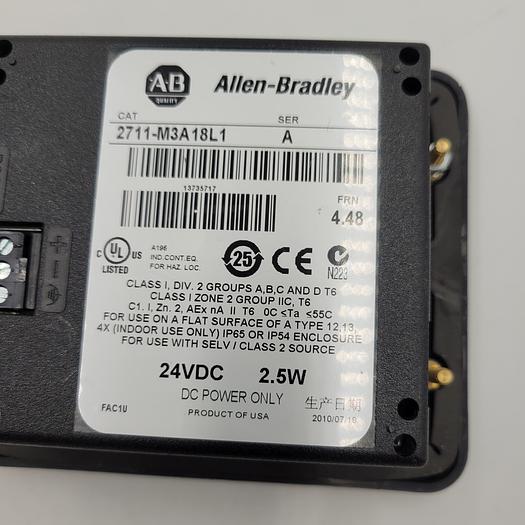 Used ALLEN BRADLEY PANELVIEW 300 MICRO