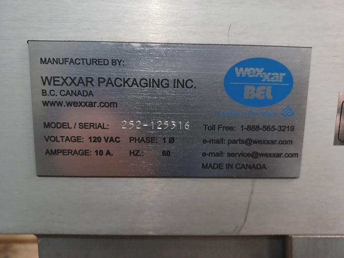 Used Wexxar Bel 252 case sealer and closer